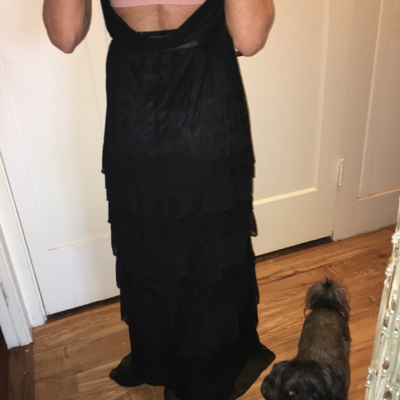 El Corte Ingles black evening dress size 44/ 10 - Picture 2 of 8